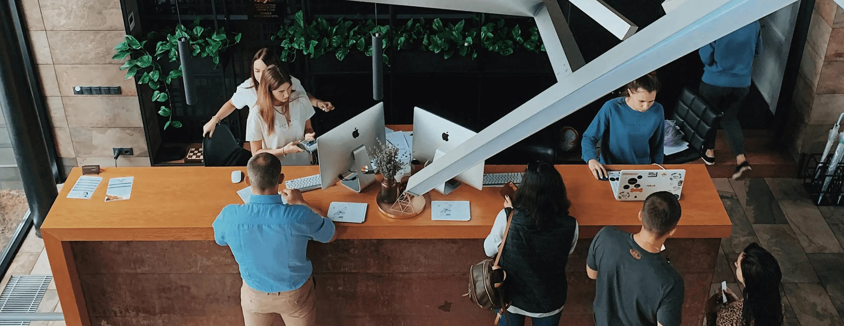 Ein Empfang mit Gästen