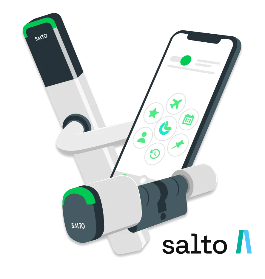 SALTO-Smart-Schloss mit der Inallow-App